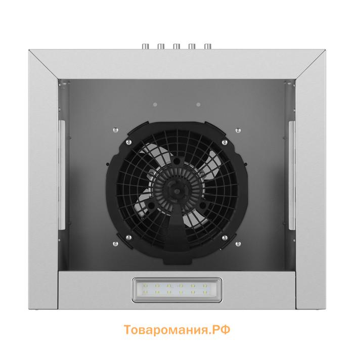 Вытяжка HOMSair PHLOX Push 40, телескопическая, 700 м3/ч, 3 скорости, 40 см, серебристая