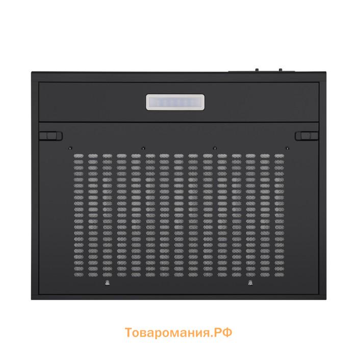 Вытяжка HOMSair HORIZONTAL 50, плоская, 420 м3/ч, 3 скорости, 50 см, чёрная