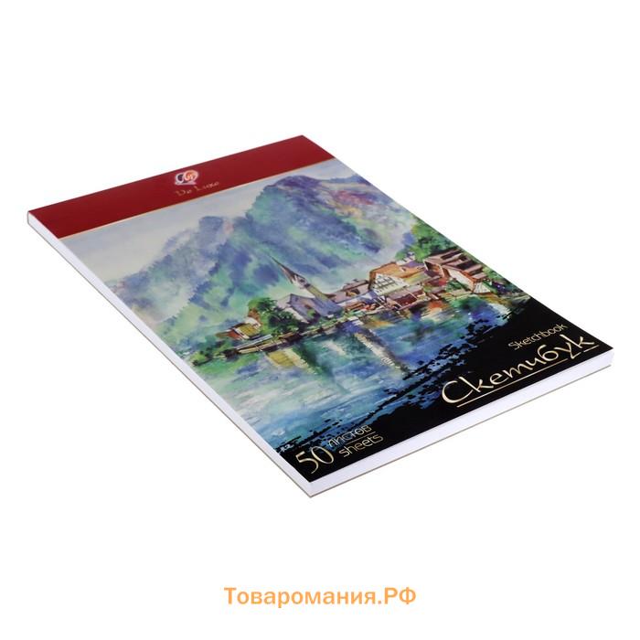 Скетчбук "Луч" De Luxe А4, 50 листов, 210 х 297 мм, блок рисовальная бумага 120 г/м2