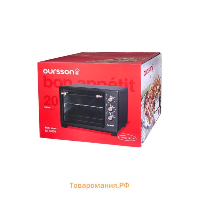 Мини-духовка Oursson MO2004/BL, чёрный