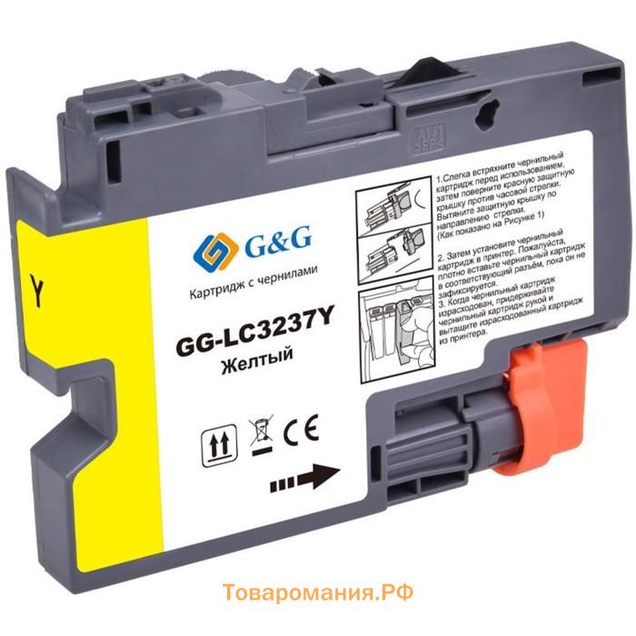 Картридж G&G GG-LC3237Y, для Brother HL-J6000DW/J6100DW, 18,4 мл, цвет жёлтый