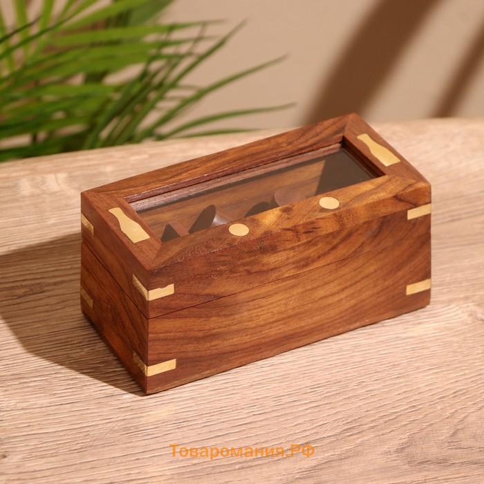 Игра настольная «Боулинг», 15×6×7 см, дерево шишам