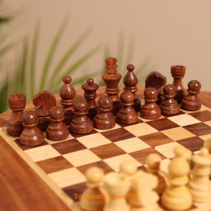Шахматы магнитные, 20.5×20.5×3.5 см, дерево шишам