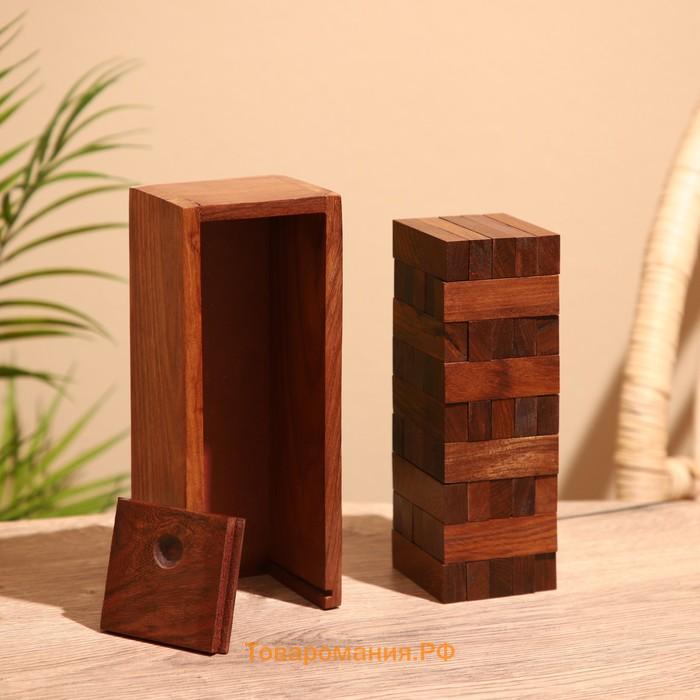 Игра настольная дженга «Падающая Башня», 21×8.5×6.5 см, дерево шишам