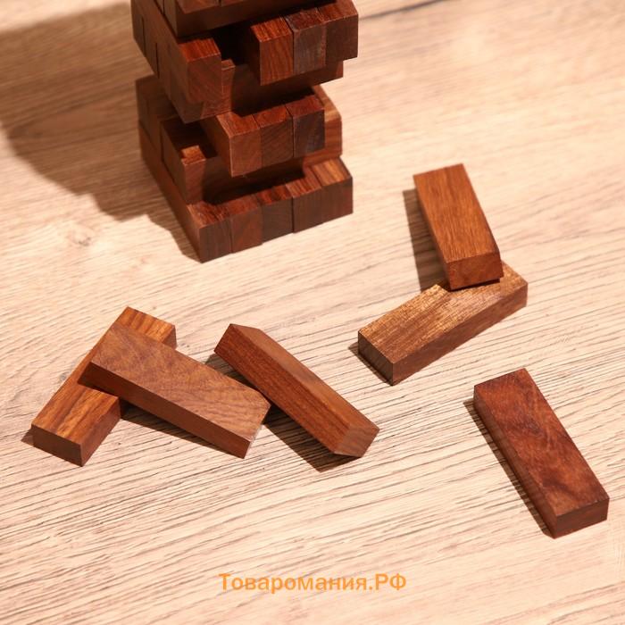 Игра настольная дженга «Падающая Башня», 21×8.5×6.5 см, дерево шишам