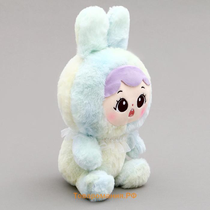 Мягкая игрушка «Кукла» в костюме зайки, 20 см, МИКС