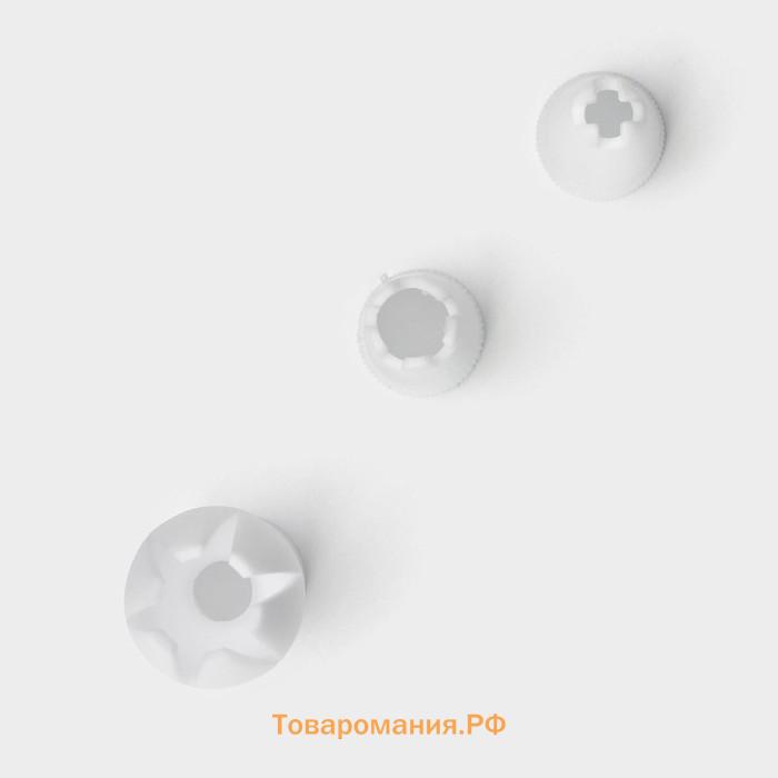 Сифон для взбивания сливок и газировки KONFINETTA, 1 л, 3 насадки, алюминий, серебристый