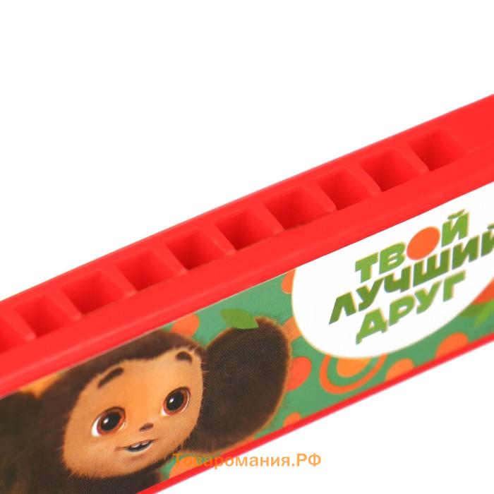 Губная гармошка,10 см, Чебурашка, МИКС