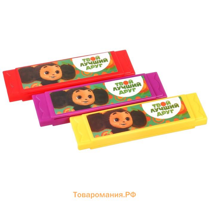 Губная гармошка,10 см, Чебурашка, МИКС