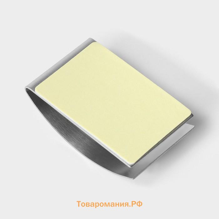 Крючок - держатель самоклеящийся SAVANNA Chrome Loft, для салфеток и полотенец, металл, 2.5×7.5×5 см, хромированный