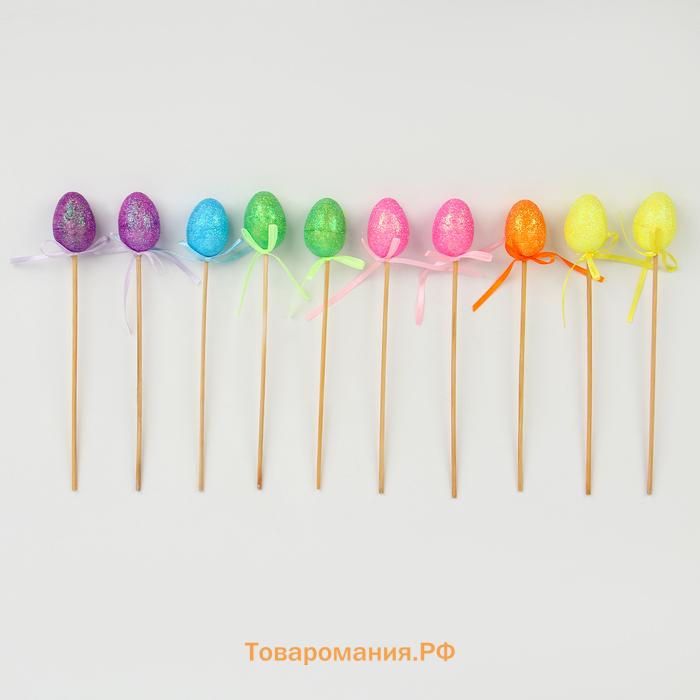 Пасхальный декор, топперы «Яркие краски», 3×14×27 см