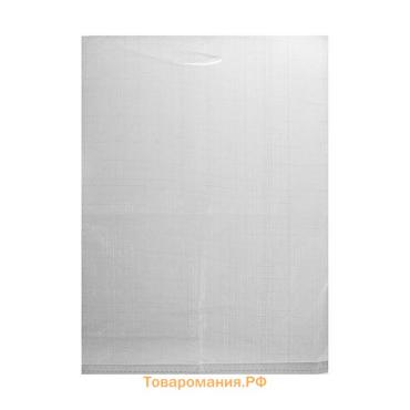 Мешок полипропиленовый 40×55 см, с вырубной ручкой, 10 кг