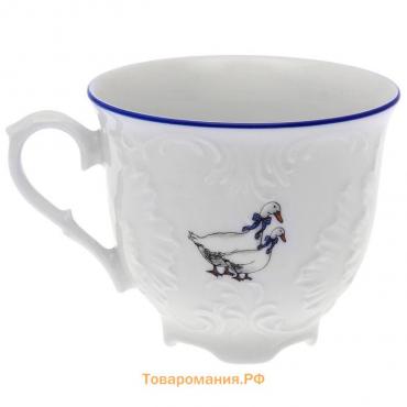 Чашка чайная «Рококо. Гуси», 250 мл, фарфор, МИКС