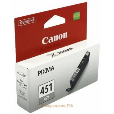 Картридж струйный Canon CLI-451GY 6527B001 серый для Canon Pixma MG6340