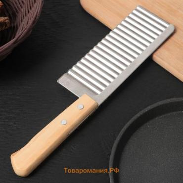 Нож для фигурной резки , 27×6 см, серебристый