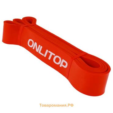 Эспандер ленточный многофункциональный ONLYTOP, 208х4,4х0,5 см, 17-54 кг, цвет красный