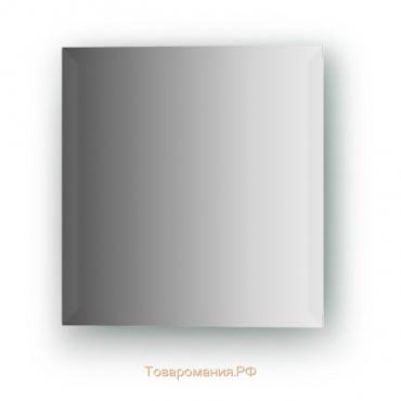 Зеркальная плитка с фацетом 15 мм, квадрат 25 х 25 см, серебро Evoform