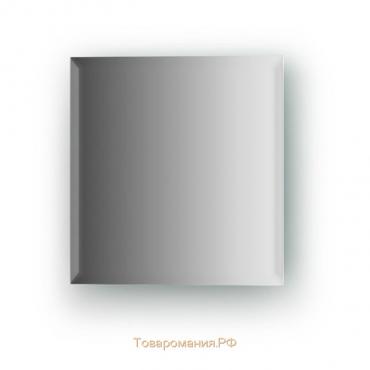 Зеркальная плитка с фацетом 10 мм, квадрат 20 х 20 см, серебро Evoform