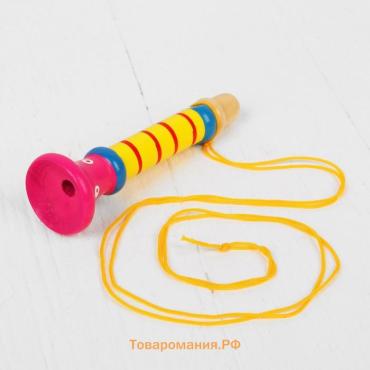 Музыкальная игрушка «Дудочка на веревочке», высокая, МИКС