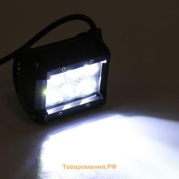 Противотуманная фара 6 LED, IP67, 18 Вт, 6000К, 12-24 В, направленный свет