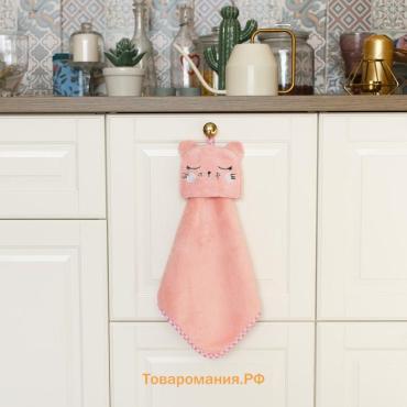 Кухонное полотенце  "Кошка", р-р. 30х30 см, микрофибра