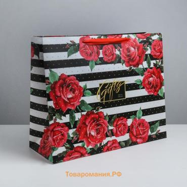 Пакет подарочный ламинированный, упаковка, «Gifts», XL 49 х 40 х 19 см