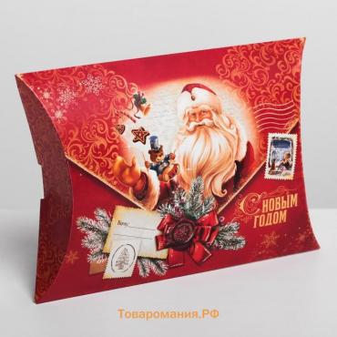 Коробка новогодняя складная фигурная «Почта», 19 х 14 х 4 см, Новый год