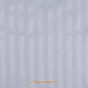Штора для ванны  «Полоска», 180×180 см, полиэстер, белая