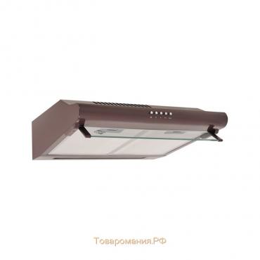 Вытяжка MBS CROCUS 150 BROWN, плоская, 400 м3/ч, 3 скорости, 50 см, коричневая