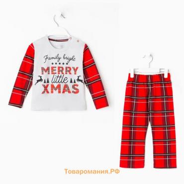 Новый год. Пижама детская KAFTAN "X-mas" размер 28 (86-92 см)