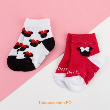 Набор носков "Minnie" Минни Маус, 2 пары, 12-14 см