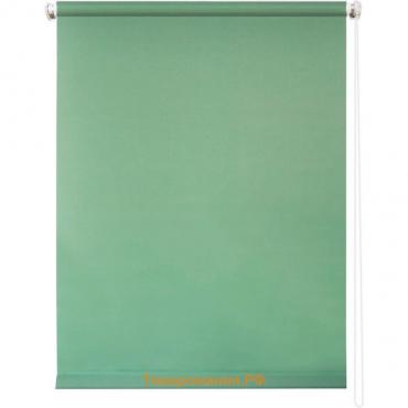 Рулонная штора «Плайн», 100 х 175 см, цвет светло-зелёный