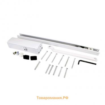 Доводчик дверной NOTEDO DC-075 SL+HO WHITE со скользящей тягой, с фикс. до 70 кг