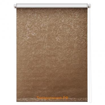 Рулонная штора блэкаут «Фрост», 40 х 175 см, цвет коричневый