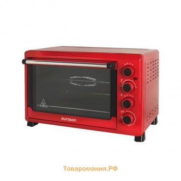 Мини-печь Oursson OV4225/RD, 2000 Вт, 42 л, 12 режима, 100-230°С, конвекция, красная