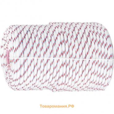 Фал "Сибртех" плетёный полипропиленовый с серд,, 8 мм, L 100 м, 16-прядный