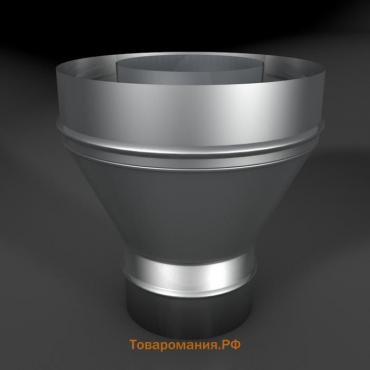 Переход моно/термо, нержавеющая сталь AISI 304, толщина 0.8 мм, d=150 × 250 мм