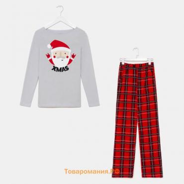 Новый год. Пижама мужские KAFTAN "Santa" размер 56