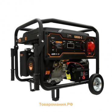 Бензиновый генератор FoxWeld Expert G9500-3, 8 кВт, 3х220 В/2х16,32 А, 12 В, электропуск