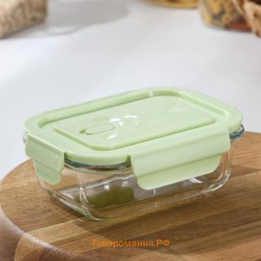 Контейнер  Cook and Freeze, 380 мл, 15×11×5.5 см, с крышкой, жаропрочное стекло, МИКС