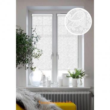 Рулонная штора «Шанталь», 90х160 см, цвет белый
