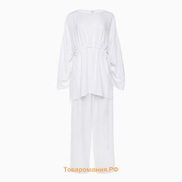 Костюм женский (туника, брюки) MINAKU: Casual Collection цвет белый, размер 58