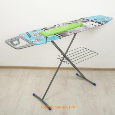 Доска гладильная Nika «Ника 3+», 122×34 см, два положения высоты 70,85 см, рисунок МИКС