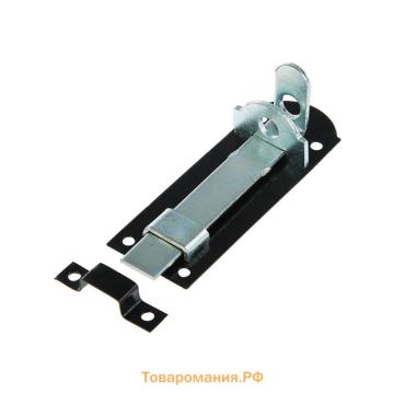 Задвижка дверная плоская 10 см, 2 мм, оцинков/крашеная