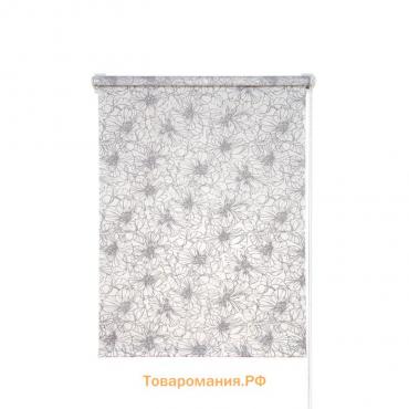 Рулонная штора «Экзотика», 120х175 см, цвет белый