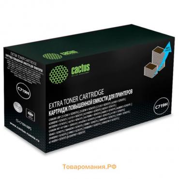 Картридж Cactus CS-C719H-MPS 719HX, для Canon MF5840dni-Sensys/MF5880dni, 8000 страниц, цвет чёрный