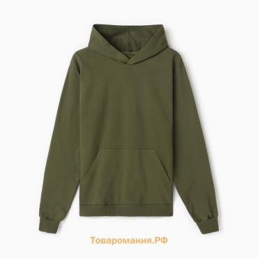 Толстовка мужская НАЧЁС, цвет хаки, размер 56