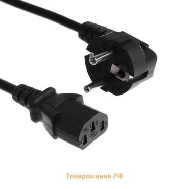 Кабель питания KDGN-005, Schuko - C13, 10 А, 3 м, 3-х жильный, черный