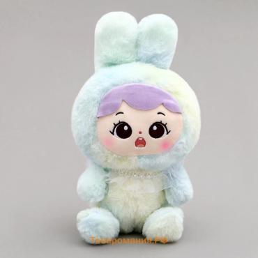 Мягкая игрушка «Кукла» в костюме зайки, 20 см, МИКС